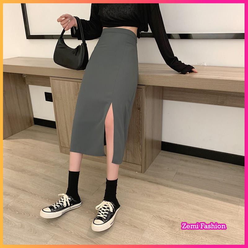 Chân Váy Midi, Chân Váy Chữ A Dáng Dài Xẻ Tà Phong Cách Ulzzang | BigBuy360 - bigbuy360.vn