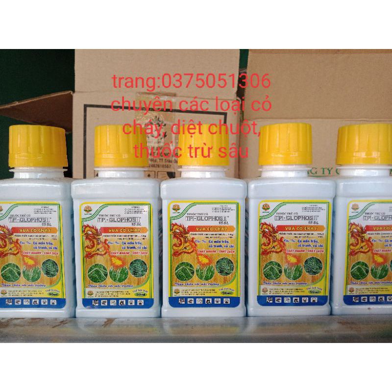 Vừa cỏ cháy, diệt tất cả các loại cỏ,cỏ danh,cỏ chỉ cỏ mần trầu,cỏ gai, chết nhanh diệt tận gốc