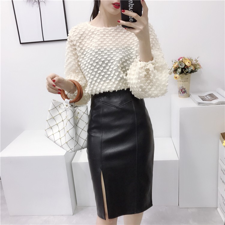 CHÂN VÁY DA BÚT CHÌ NỮ ULZZANG | BigBuy360 - bigbuy360.vn