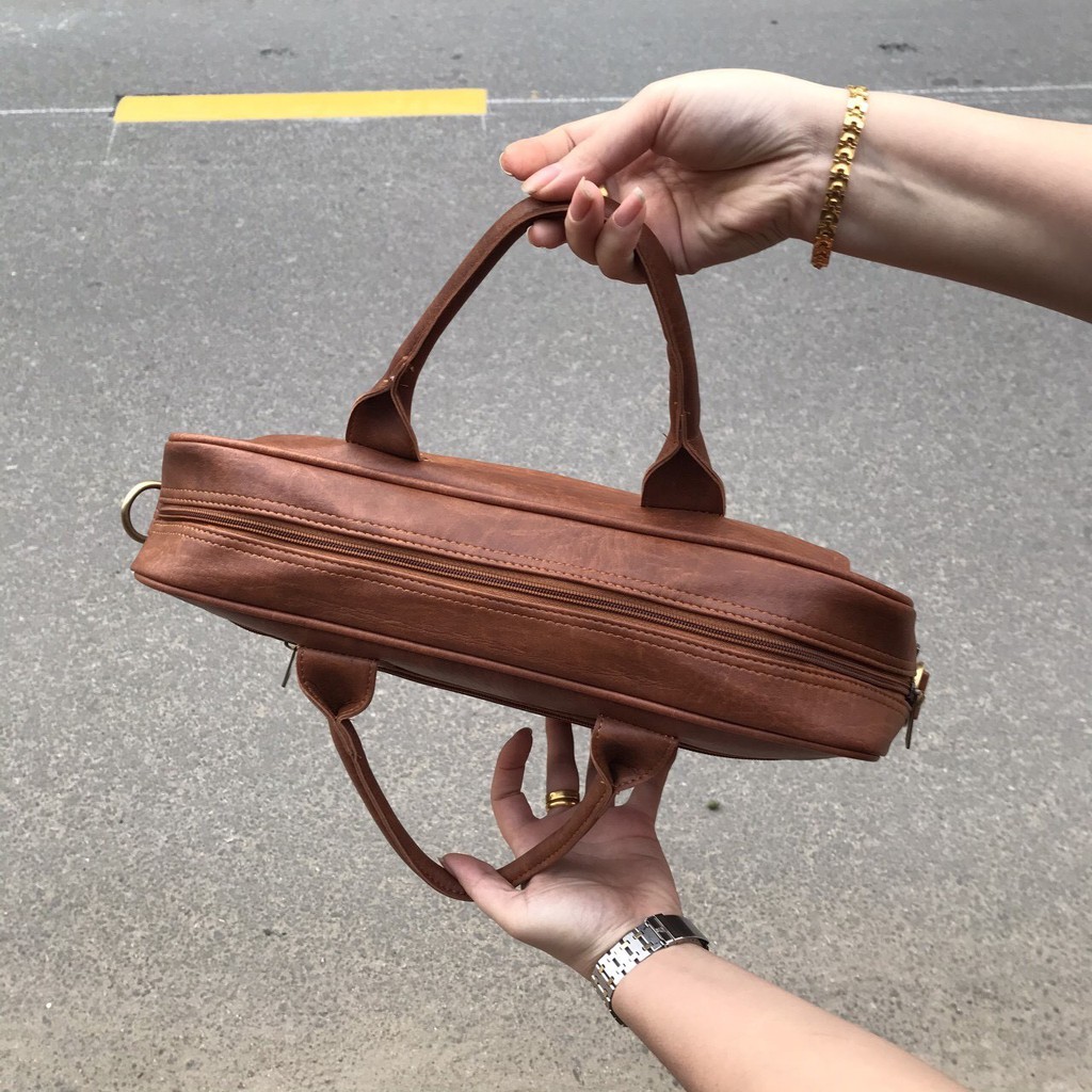 [Freeship] Cặp xách da công sở HQ11 đẳng cấp - cặp văn phòng cho nam sang trọng bảo hành trọn đời | BigBuy360 - bigbuy360.vn