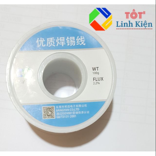 Cuộn thiếc hàn 0.8mm loại tốt 50gr và 100gr