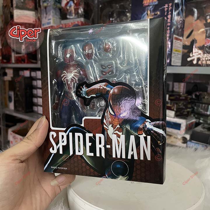 Mô hình Người Nhện Advanced Suit PS4 - Figure Action Spider Man SHF