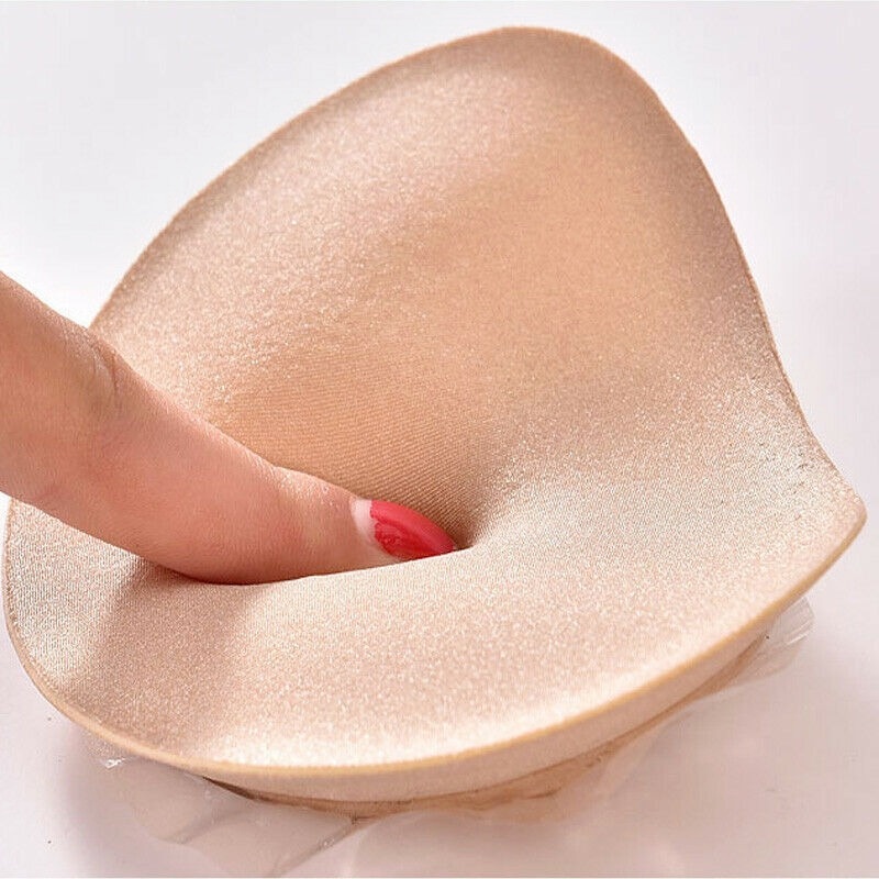 1 Cặp Mút Đệm Áo Ngực / Đồ Bơi Nâng Ngực Dày Dặn Thoáng Khí Hình Trái Tim Dành Cho Bạn Nữ