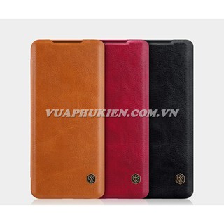 Bao da dành cho samsung galaxy s20, s20 plus, s20 ultra chính hãng nillkin qin leather case