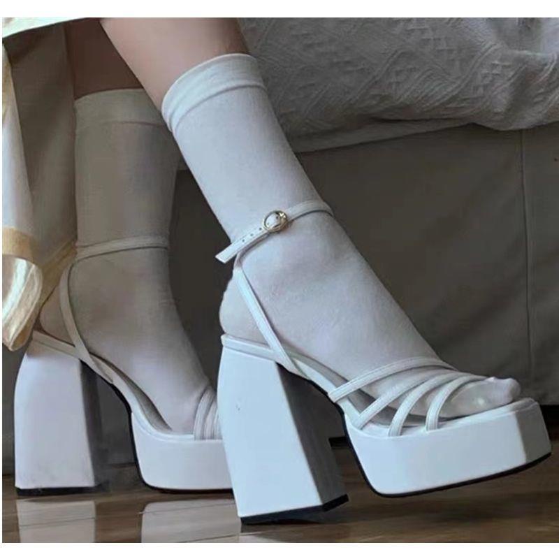 Giày Cao Gót Chống Thấm Nước Phong Cách Âu Mỹ Thời Trang 2022 Cho Nữ