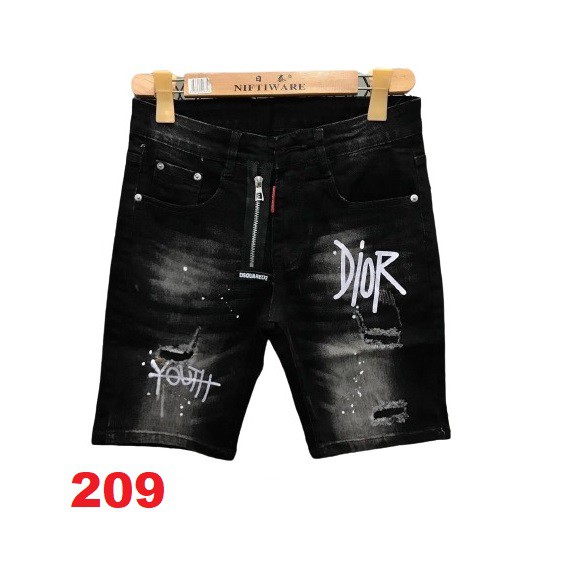 Quần short jean nam màu đen thêu logo chất bò - quần short jean ngắn nam co giãn thời trang cao cấp Tp_shop_87 ms209 | BigBuy360 - bigbuy360.vn
