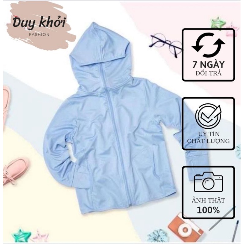 Áo khoác nắng, áo chống nắng cho bé trai bé gái chống tia UV