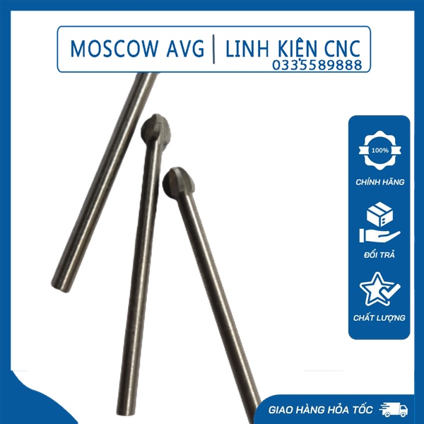 Mũi Khoét Sáo Diều Khoét Gỗ Hình Tròn Quả Đào Mũi Phá Thô Lắp Máy Mài Khuôn Cán 3mm Lưỡi 3 4 5 6 8 mm