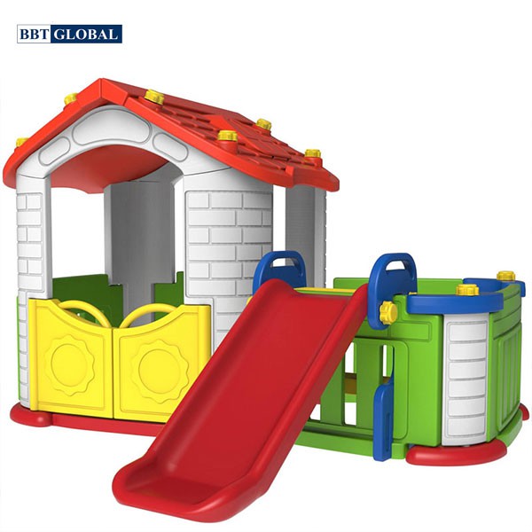 Nhà chơi cầu trượt bể bóng Hàn Quốc đa năng cho bé BBT Global CHD803