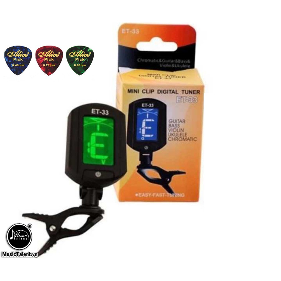 Set Tuner lên dây+móng gảy