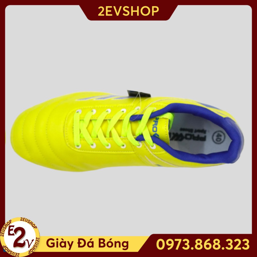 Giày đá bóng thể thao nam chất Prowin S50 Vàng, giày đá banh cỏ nhân tạo đế mềm - 2EVSHOP