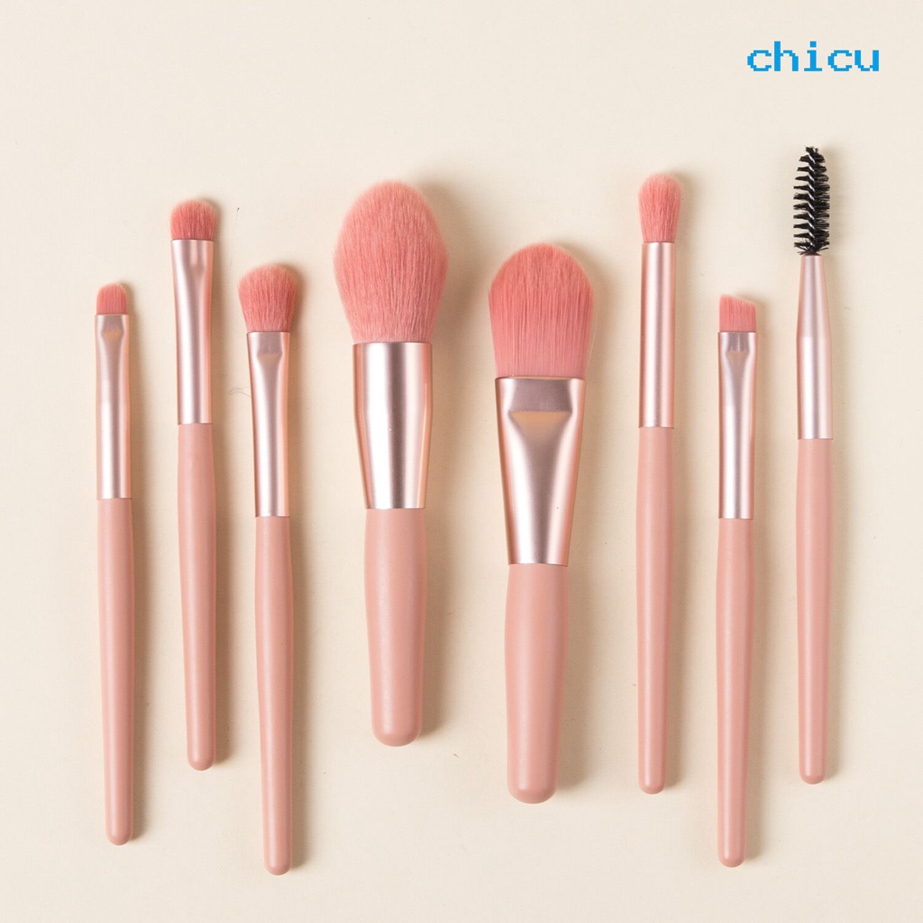[Hàng mới về] Bộ 8 cọ trang điểm lông mềm thân thiện với làn da cao cấp cho nữ