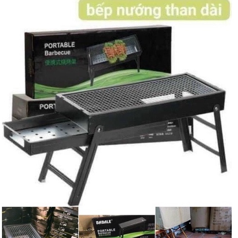 bếp nướng than dài