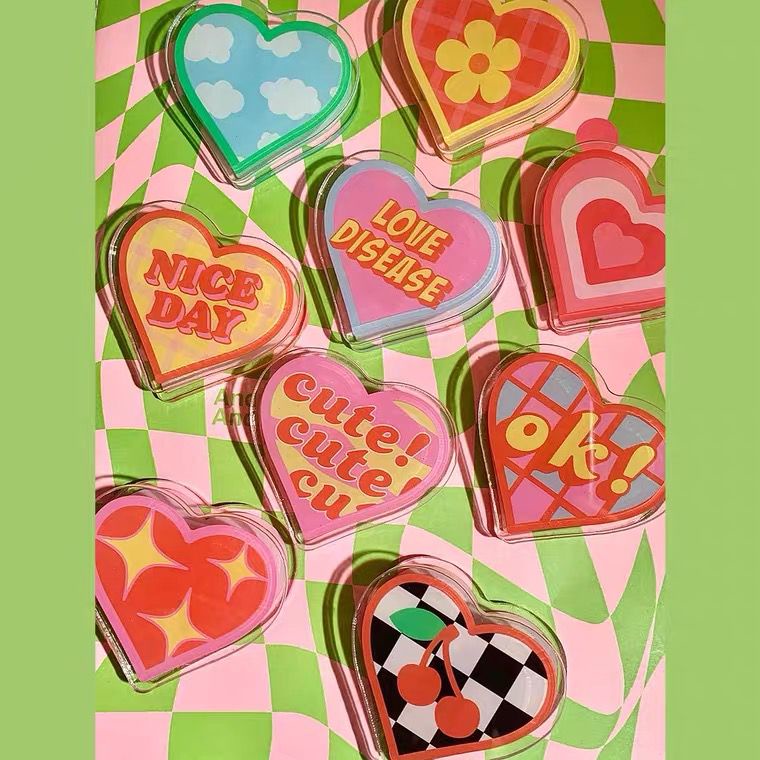 Kẹp Giấy Bằng Acrylic Phong Cách Vintage Tiện Dụng Cho Văn Phòng/ Trường Học