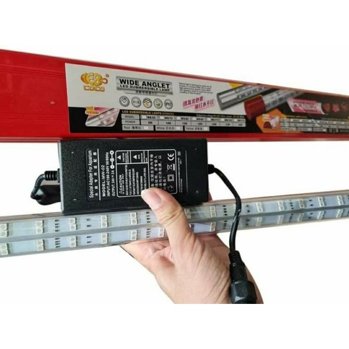Đèn Led Bóng Màu Đỏ T10 150cm Tanning Cho Cá Rồng Huyết Long - Đỏ Cá Không Đỏ Nước