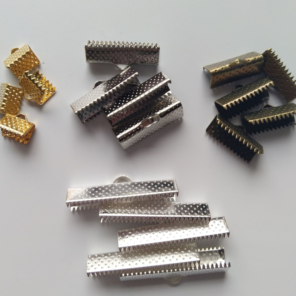 Set 50 Đầu Nối Dây Da Bằng Kim Loại