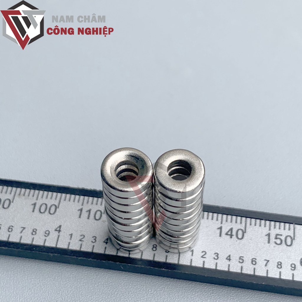Nam châm tròn 10x3mm lỗ 4mm nam châm giá rẻ
