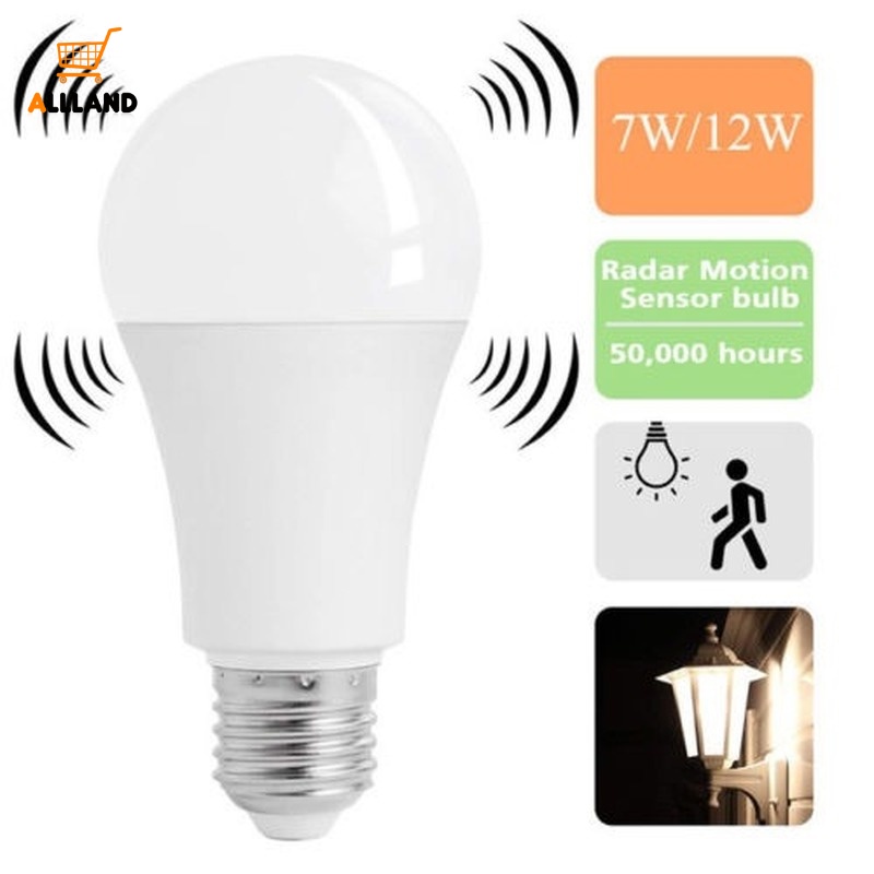 Bóng Đèn LED E27 Cảm Biến Tiết Kiệm Điện Năng Tiện Dụng Cho Gia Đình