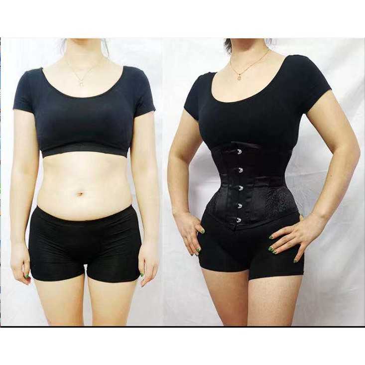 Đai nịt bụng tạo dáng đồng hồ cát 12 khung 5 khóa cài chất lượng cao