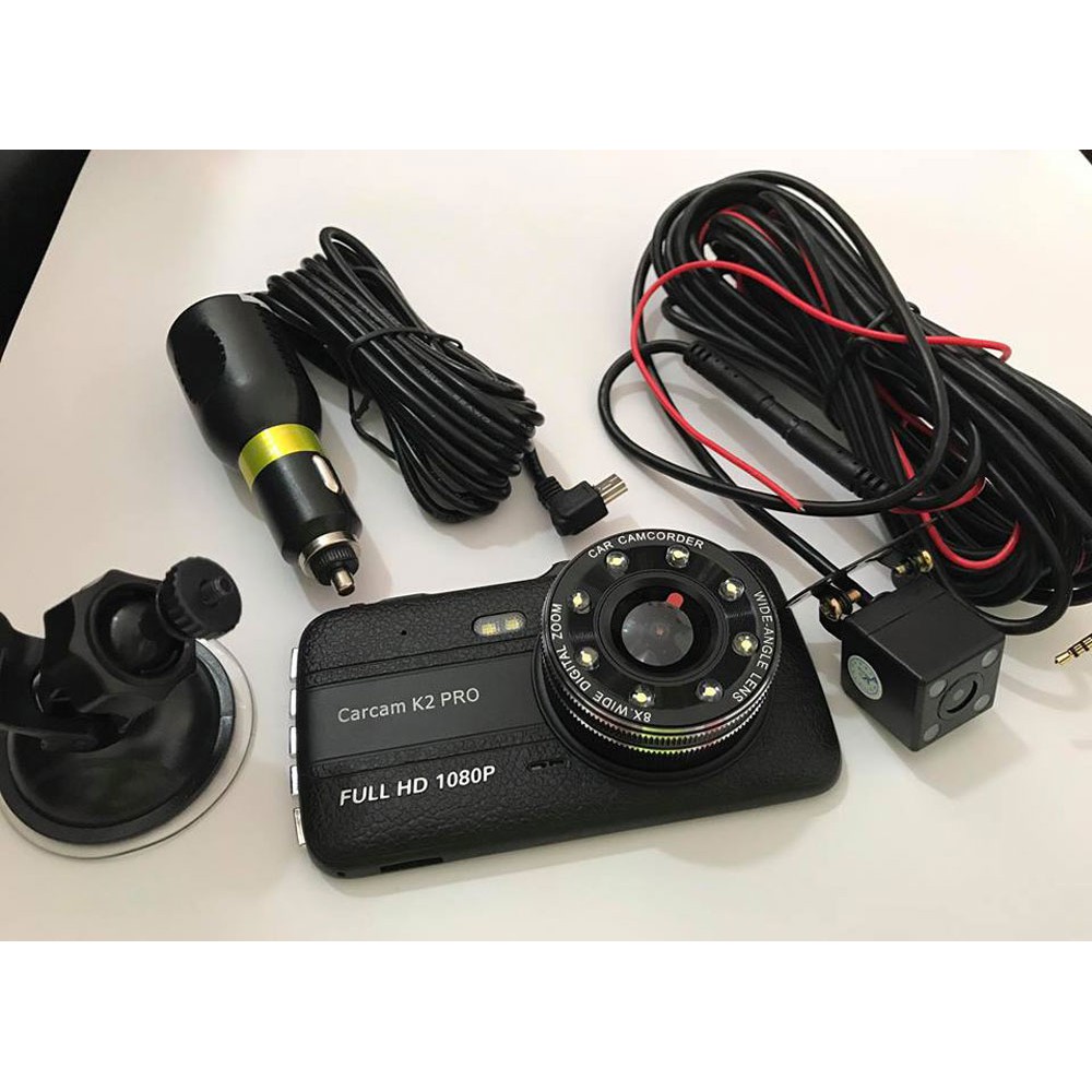 Camera Hành Trình Ống Kính Kép Màn Hình Cảm Ứng Tầm Nhìn Đêm DVR Cho Ô Tô (4 Inch) TẠNG KÈM THẺ NHỚ 32G | BigBuy360 - bigbuy360.vn