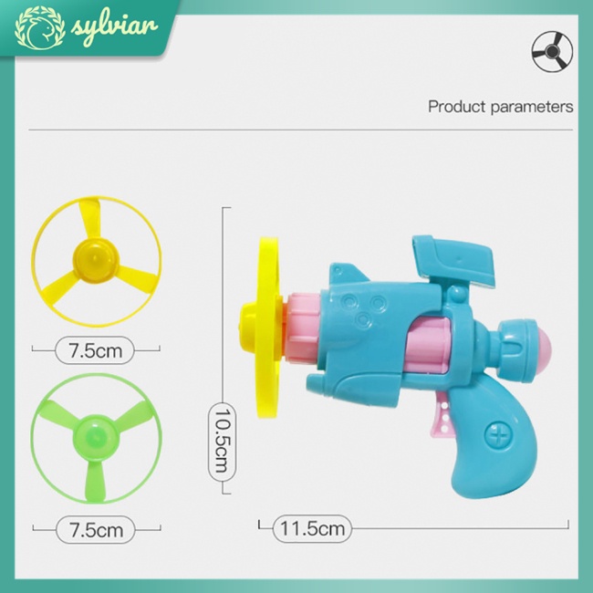 Bộ Đĩa Bay Kèm 1 Súng Bay 4 Đĩa Quay Dành Cho Trẻ Em Chơi Trong Nhà / Ngoài Trời