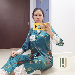 Bộ Đồ Pijama Lụa - Bộ Lụa Satin Tay Dài [HÀNG ĐẸP CHUẨN] [ẢNH THẬT+VIDEO]
