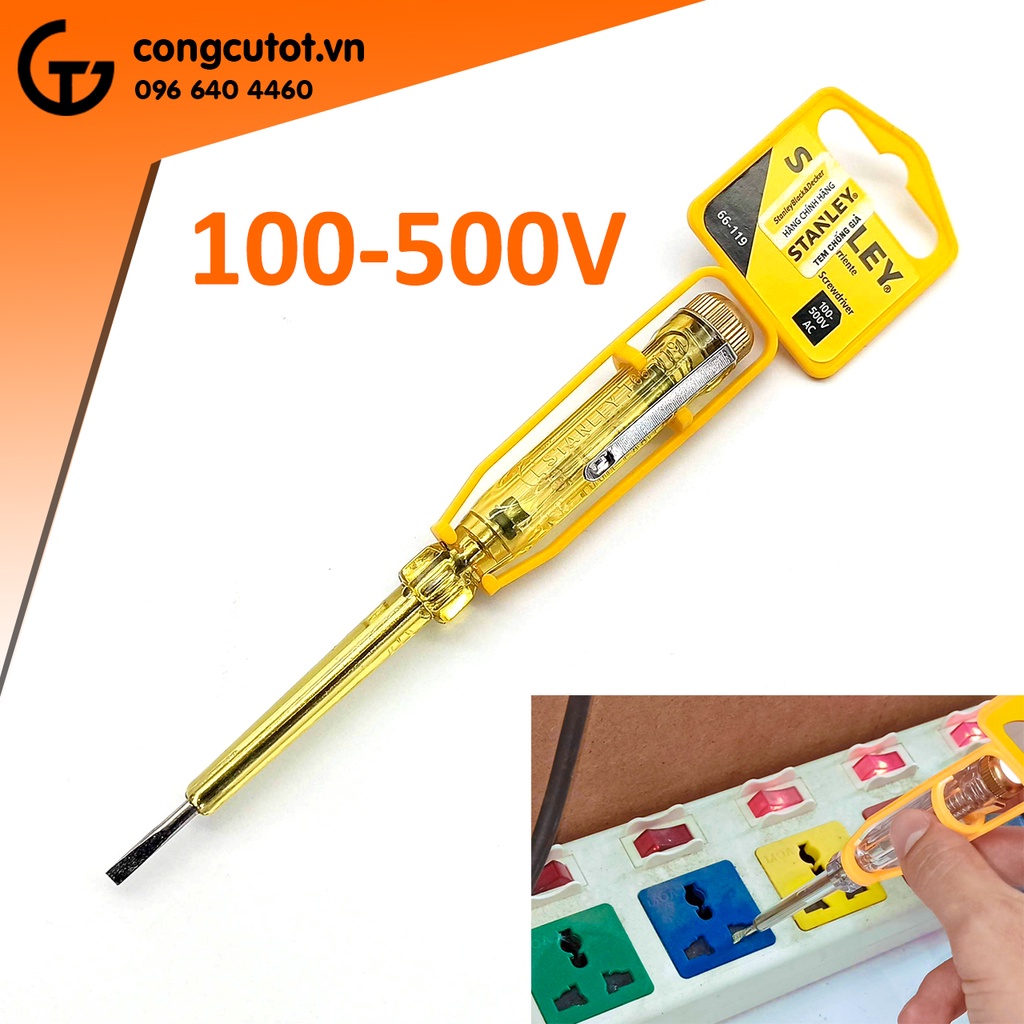 Bút thử điện 100-500V Stanley