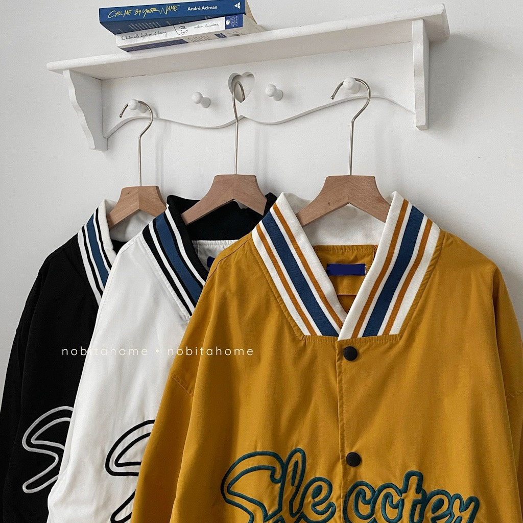 NOBITA HOME - ÁO KHOÁC DÙ THÊU CHỮ SLECCTER