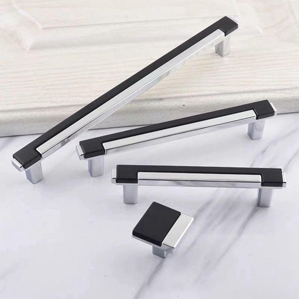 Tay nắm mở cửa tủ ngăn kéo hiện đại có vít lắp đặt hợp thời trang cho bếp