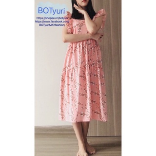 ĐẦM LỤA HOA CÁNH TIÊN (HÌNH SHOP TỰ CHỤP+ freesize 45kg đến 65kg)
