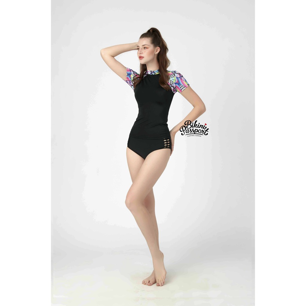 BIKINIPASSPORT - Áo lẻ tay ngắn có khoá kéo - MIX BS270_XX | BigBuy360 - bigbuy360.vn