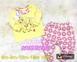 Bộ cotton zip thu đông Momma