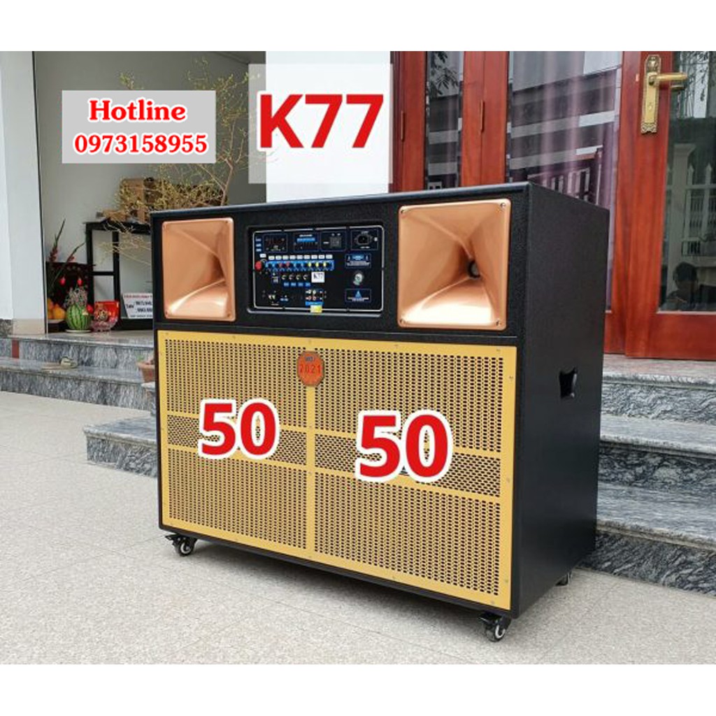 LOA KÉO CAO CẤP HÀNG CHÍNH HÃNG HLOV K77 BASS 5 TẤC ĐÔI