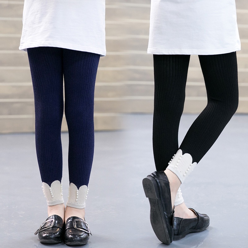 Quần len tăm ĐÍNH ĐÁ dày dặn cho bé 1-4 tuổi