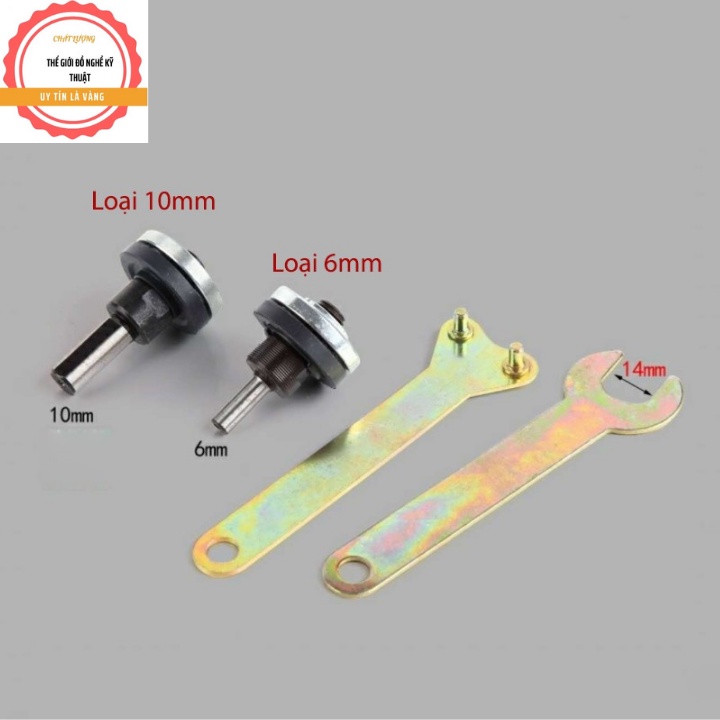 Bộ phụ kiện trục 6mm -10mm chuyển đổi máy khoan thành máy cắt đa năng có lá chắn