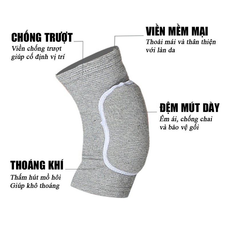 [Combo] Đệm bảo vệ đầu gối, Miếng đệm bảo vệ khủyu tay hỗ trợ tập Yoga, Gym, chơi thể thao