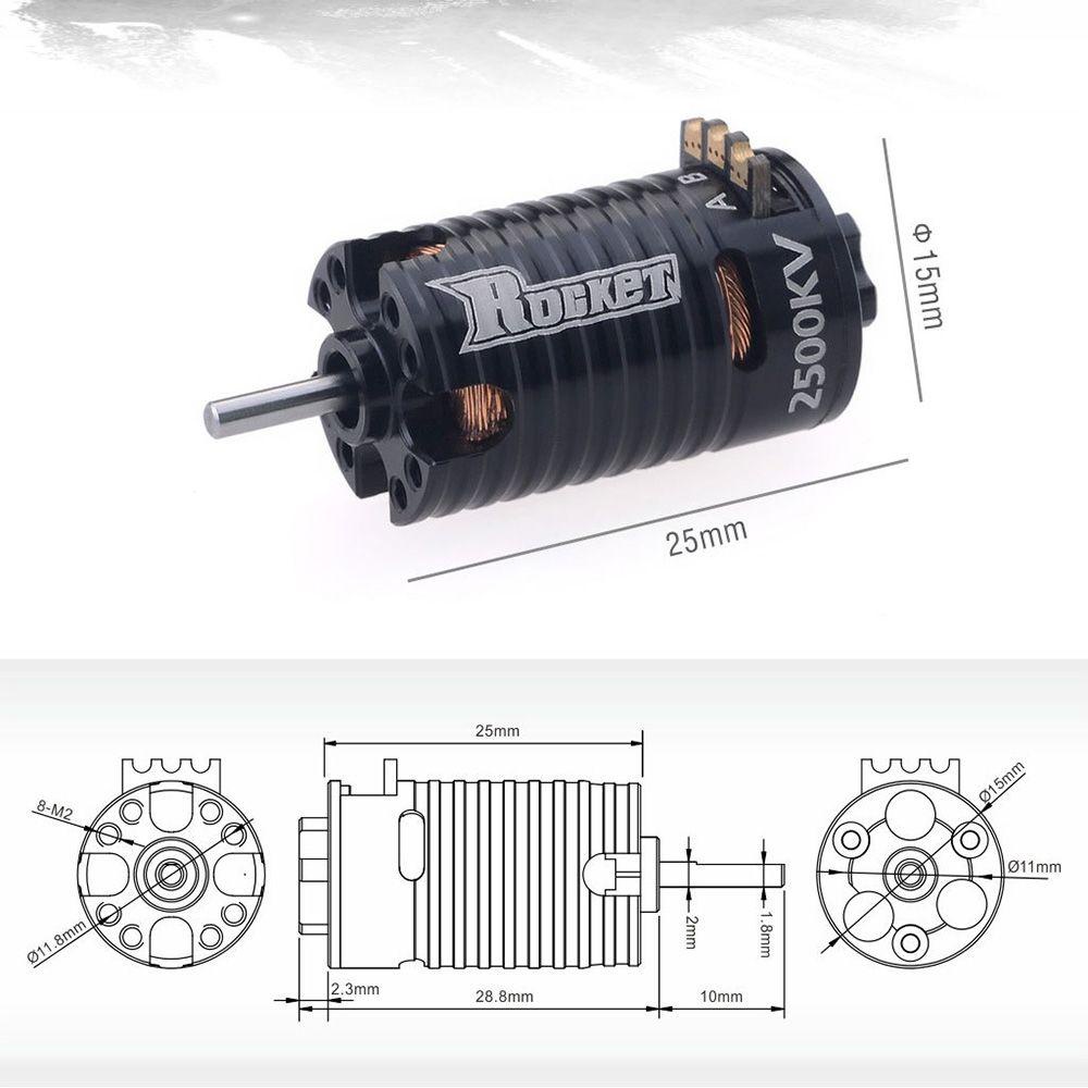 CHOOKEY Hàng Mới Về Động Cơ Không Chổi Than 1410 5500KV 7500KV 9500KV Cho Kyosho Mr03 Pro DRZ 2500KV 3500KV