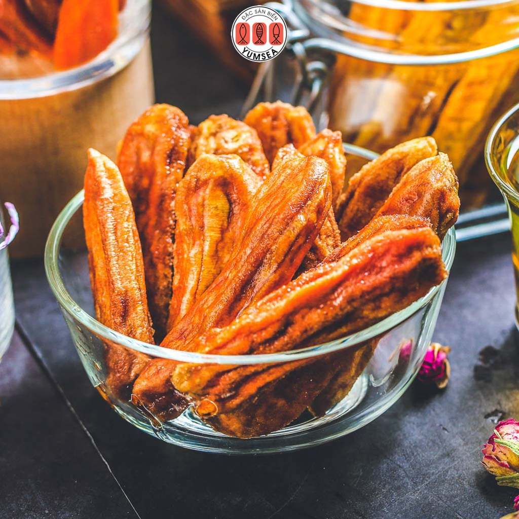 Chuối sấy dẻo L'angfarm, 300g, bịch, mẫu hút chân không