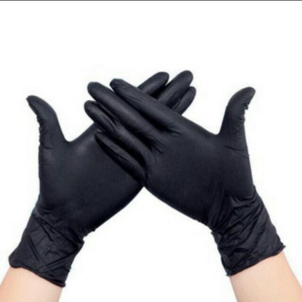 Găng tay cao su y tế không bột NITRILE màu đen, Găng Tay ĐEN Dùng trong y tế, Phun Xăm, tatoo | BigBuy360 - bigbuy360.vn