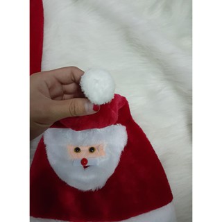 Mũ noel nhung gắn hinh siêu cute
