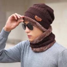 Bộ Khăn Mũ Len Nam Nữ Đội Đầu Quàng Cổ Hàn Quốc Nhập Khẩu Cao Cấp Loại Dày Đẹp Không Xù Lông - Quà Tặng