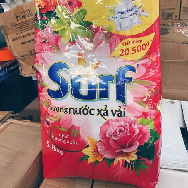 Bột giặt Suft 5,8kg hương nước xả vải túi lớn
