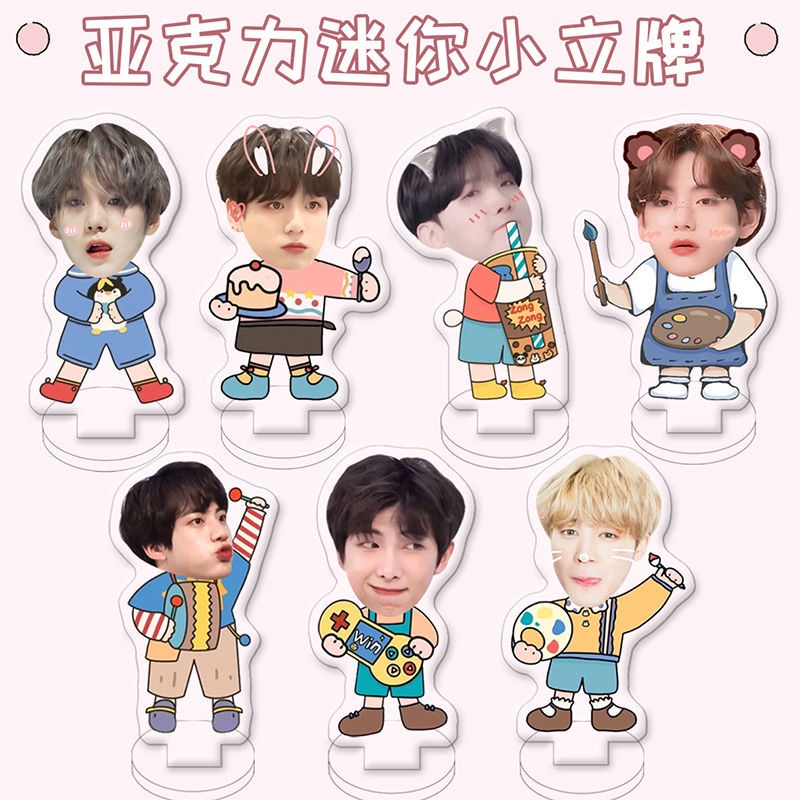 Giá Đỡ Acrylic Mini Hình Thành Viên BTS JIN SUGA J-HOPE JIMIN V JUNG KOOK