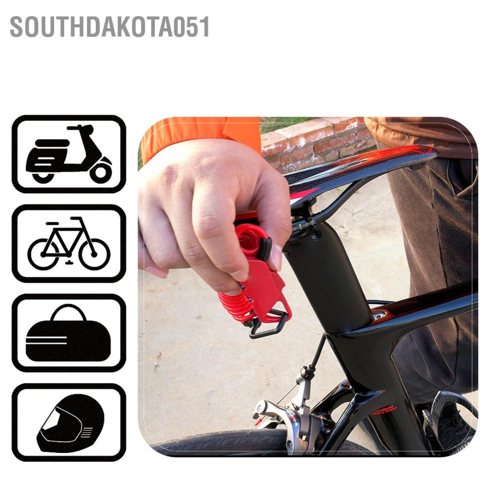 Dây Cáp Khóa Mũ Bảo Hiểm Xe Đạp, Hành Lý K2N Có Thể Thay Đổi Mật Khẩu