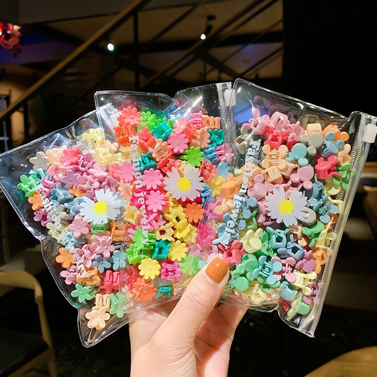 SET 50 CÁI KẸP TÓC CÀNG CUA MINI MIX NHIỀU MÀU | VIDEO THẬT | SHOP BEECOW