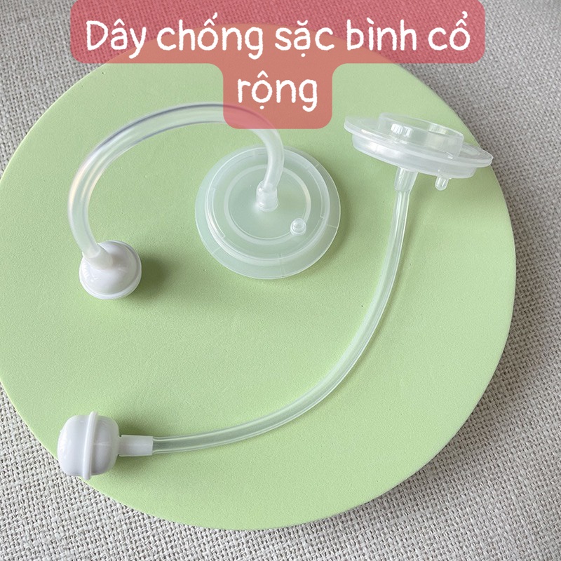 Van chống sặc bình sữa cổ rộng chống đổ cho bé