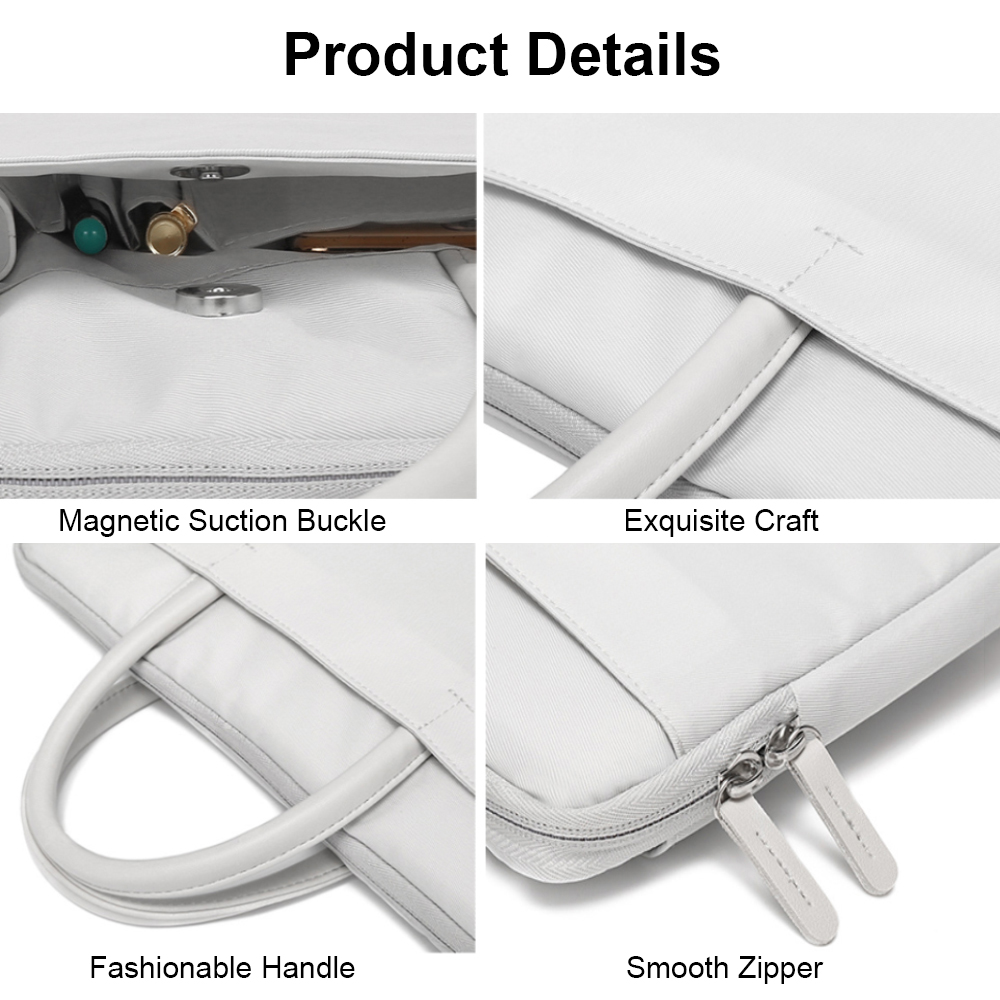 MUVAKO Túi đựng laptop siêu mỏng chống sốc kích thước 14 15.6 icnh