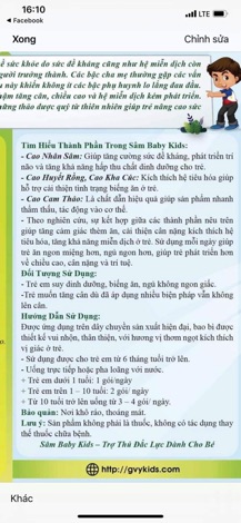 Sâm baby kids combo 5 hộp