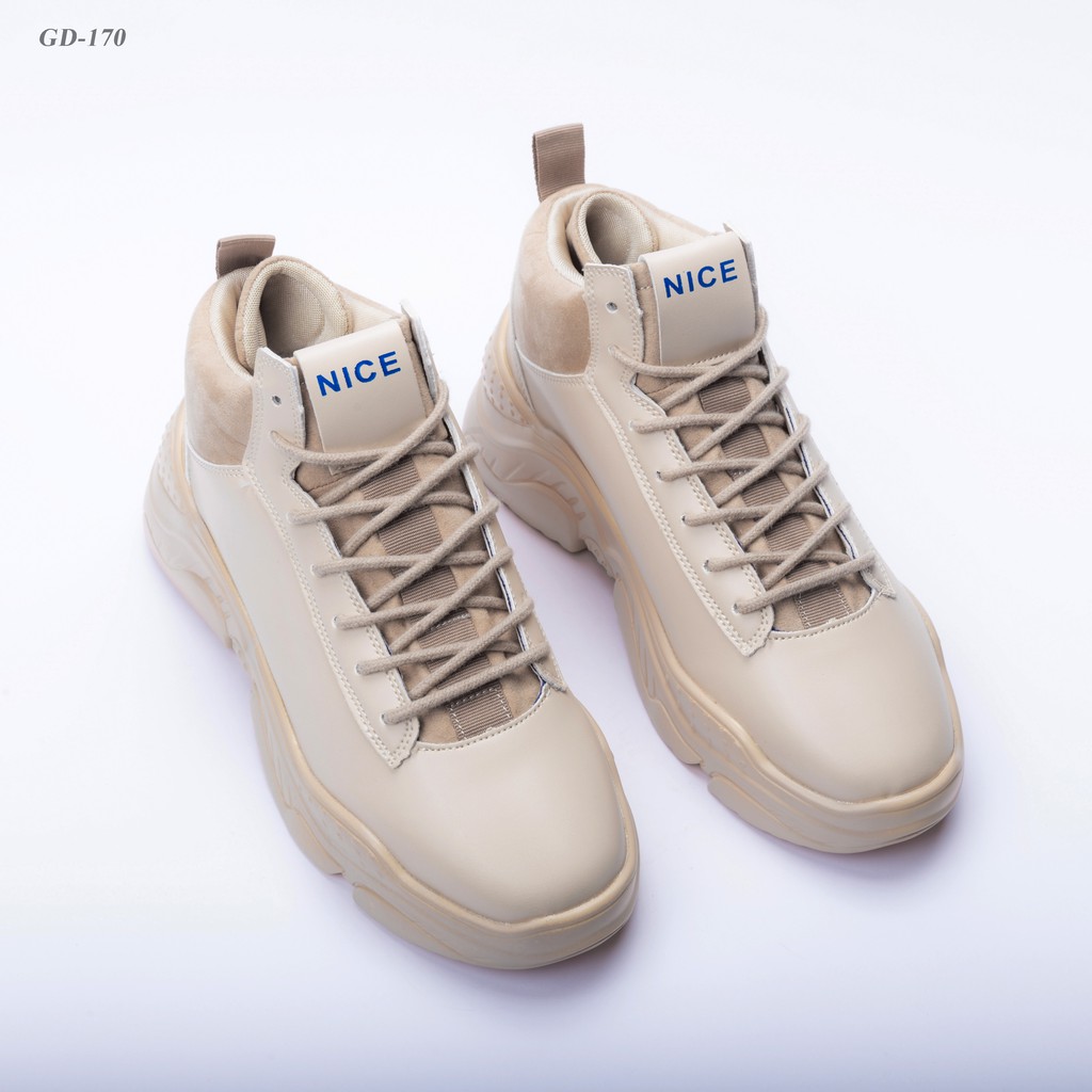  Giày nam cao cổ chất liệu da trơn đế cao tăng chiều cao thời trang cao cấp GD170 | BigBuy360 - bigbuy360.vn