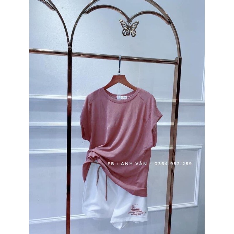 KÈM ẢNH THẬTSet Bộ áo hồng quần trắng
